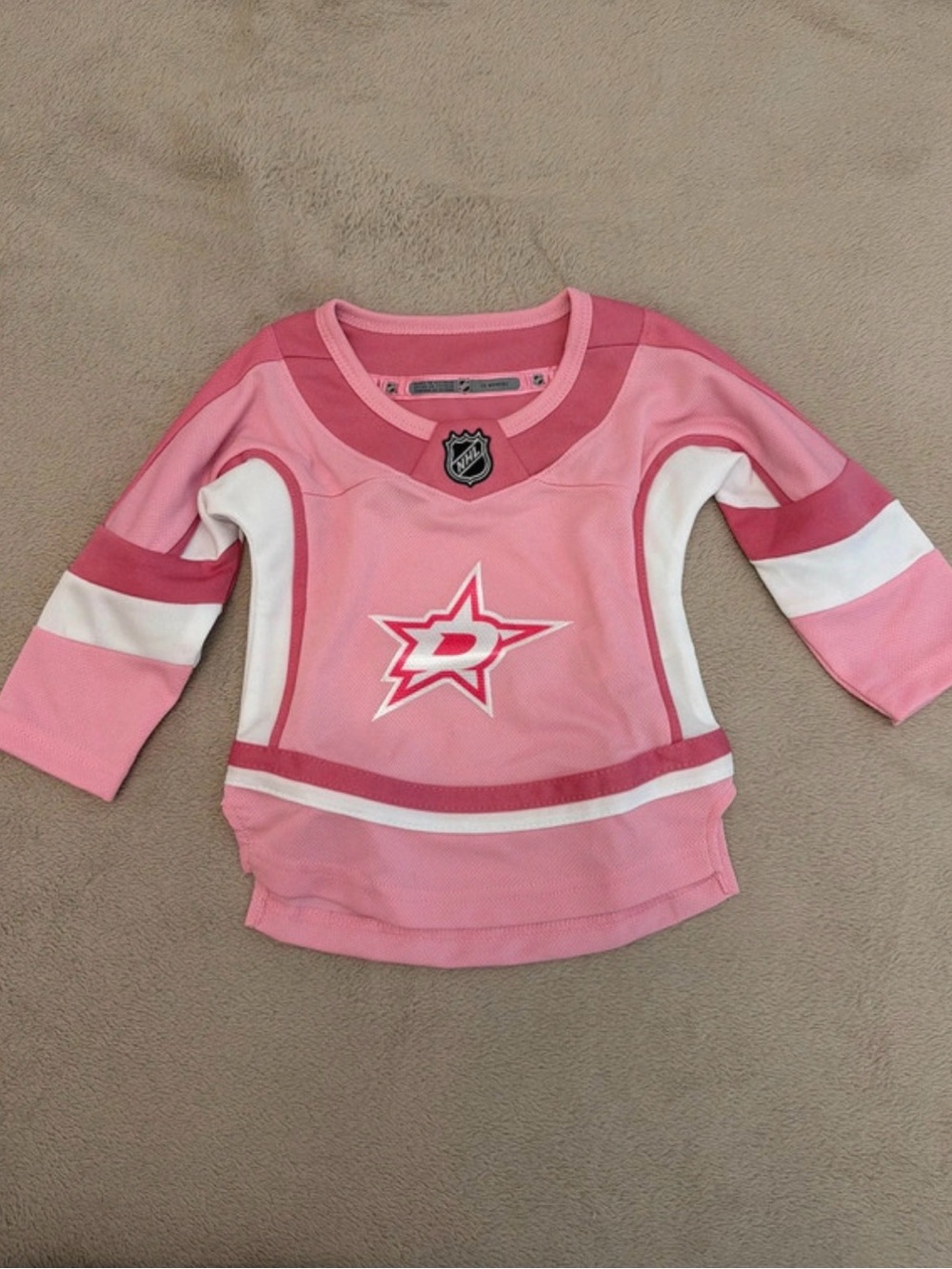 NHL Girls' Pink Dallas Stars Jersey